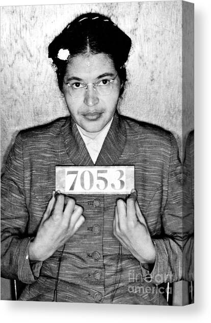Rosa Parks Canvas Art Print by Unknown