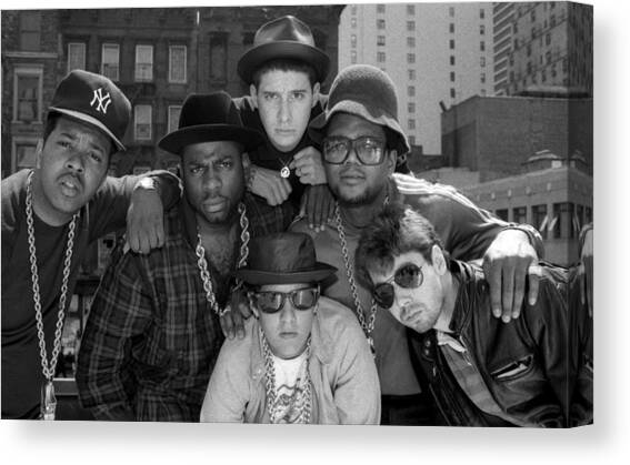 Run-dmc & Beastie Boys Canvas Art Print by New York Daily News Archive