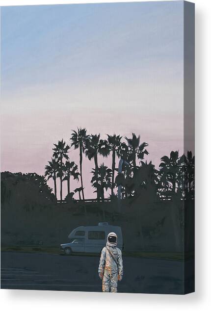 RV Dusk Canvas Art Print by Scott Listfield