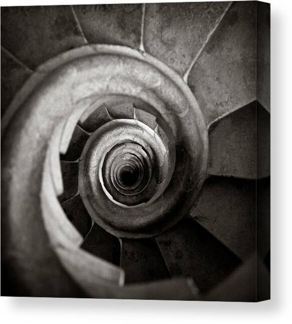 Sagrada Familia Steps Canvas Art Print by Dave Bowman