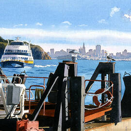 San Francisco Tiburon Ferry by Mary Helmreich