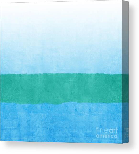 Sea of Blues Canvas Art Print by Linda Woods