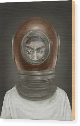 Portraits Wood Prints for Sale