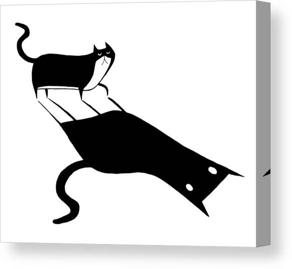 Shadow  Canvas Art Print by Andrew Hitchen