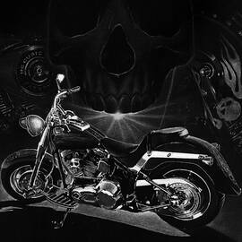 Skull Harley by Tim Dangaran