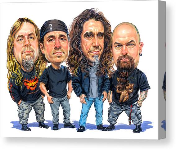 Slayer Canvas Art Print by Art