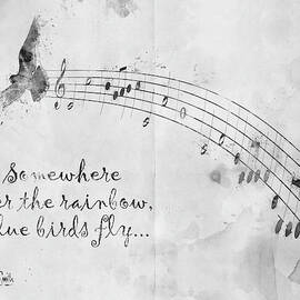 Somewhere Over the Rainbow in Black and White by Nikki Marie Smith