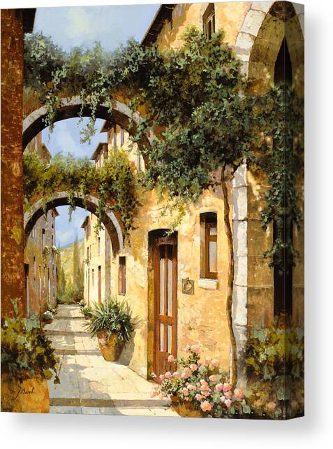 Sotto Gli Archi Canvas Art Print by Guido Borelli