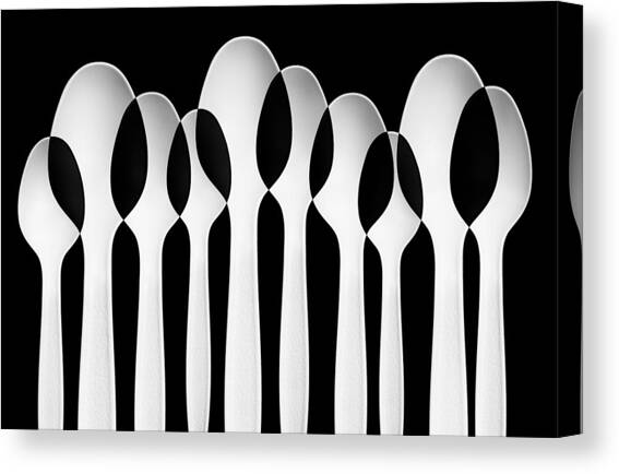 Spoons Abstract:  Forest Canvas Art Print by Jacqueline Hammer