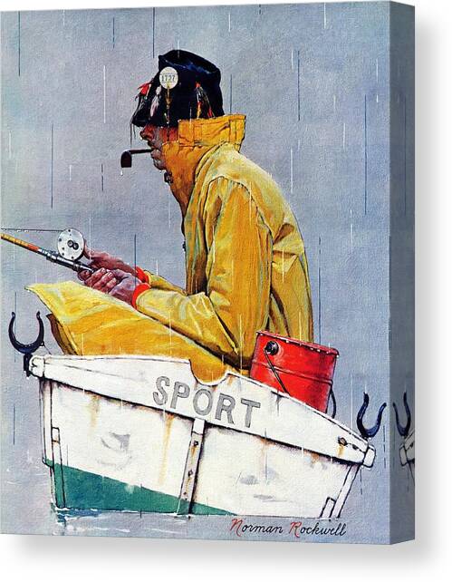 Sport Canvas Art Print by Norman Rockwell