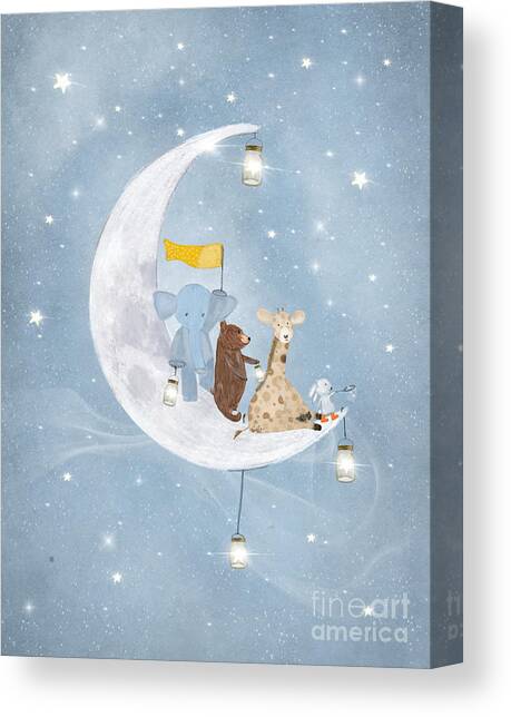 Starlight Wishes With You  Canvas Art Print by Bri Buckley