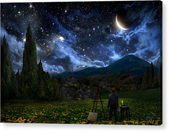 Starry Night Acrylic Print