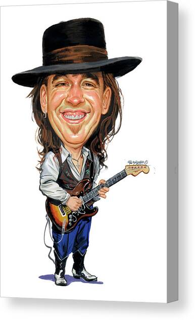 Stevie Ray Vaughan Canvas Art Print by Art