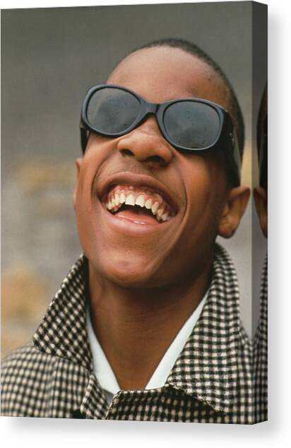 Stevie Wonder Canvas Art Print by Archive Photos