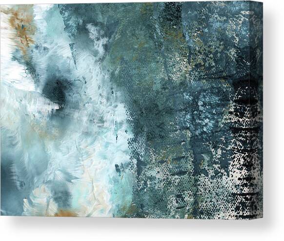 Summer Storm- Abstract Art by Linda Woods Canvas Art Print by Linda Woods