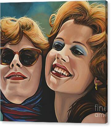 Susan Sarandon And Geena Davies Alias Thelma And Louise Canvas Print