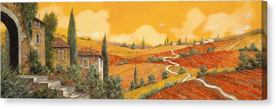 la terra di Siena Canvas Art Print by Guido Borelli