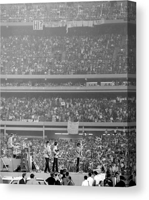 The Beatles At Shea Stadium, Our Mets Canvas Art Print by New York Daily News Archive