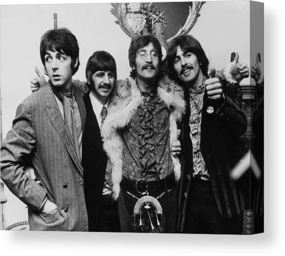The Beatles In 1967 Canvas Art Print by Keystone-france