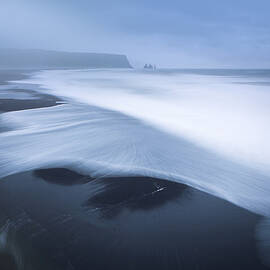 The Black Lava Beach Of Vik by Franz Schumacher