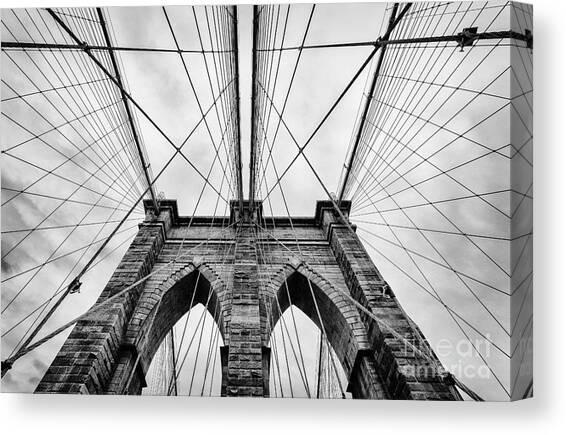 The Brooklyn Bridge Canvas Art Print by John Farnan