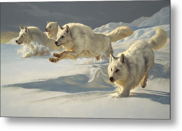 The Chase Metal Print