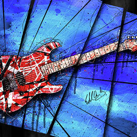 The Frankenstrat On Blue I by Gary Bodnar