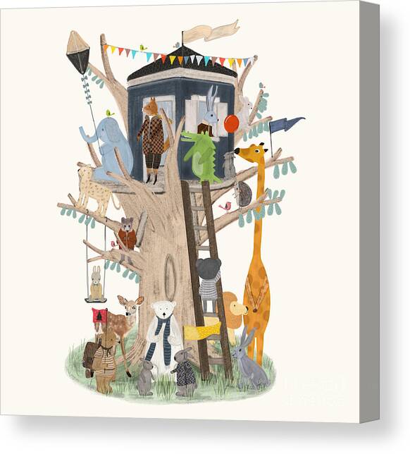 The Little Playhouse Canvas Art Print by Bri Buckley