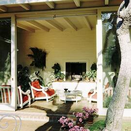 The Porch Of  Mr and Mrs George L Coleman Jr by Fred Lyon