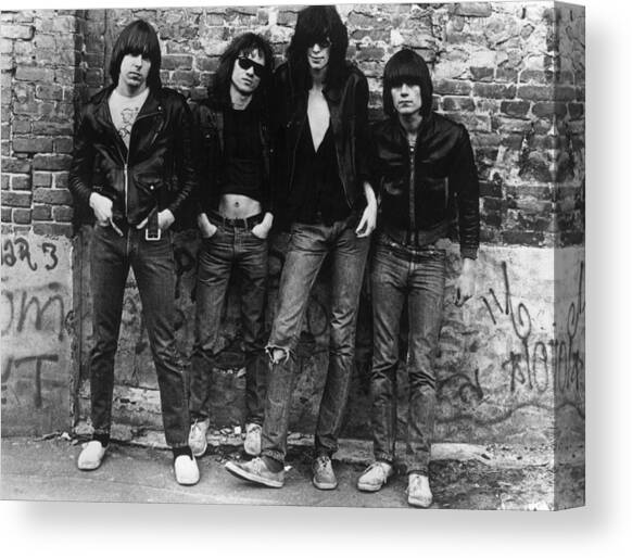 The Ramones Canvas Art Print by Roberta Bayley