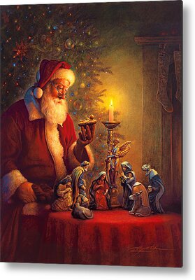 Santa Claus Metal Prints for Sale