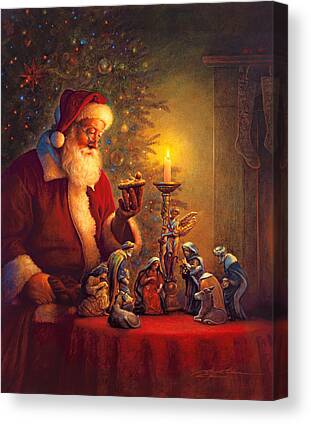Santa Claus Canvas Prints for Sale