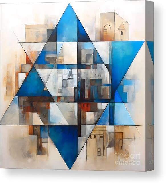 The Star of David Canvas Art Print by Mark Ashkenazi