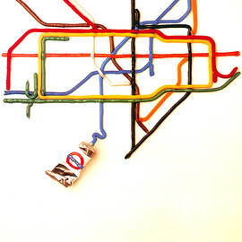 The Tate Gallery - National Galleries and Museums - London Underground - Retro travel Poster by Studio Grafiikka