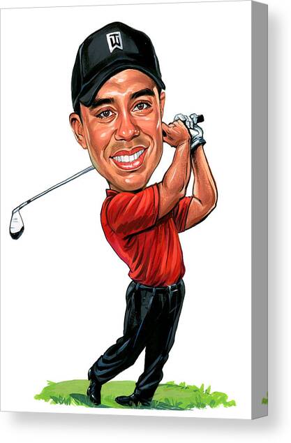 Tiger Woods Canvas Art Print by Art