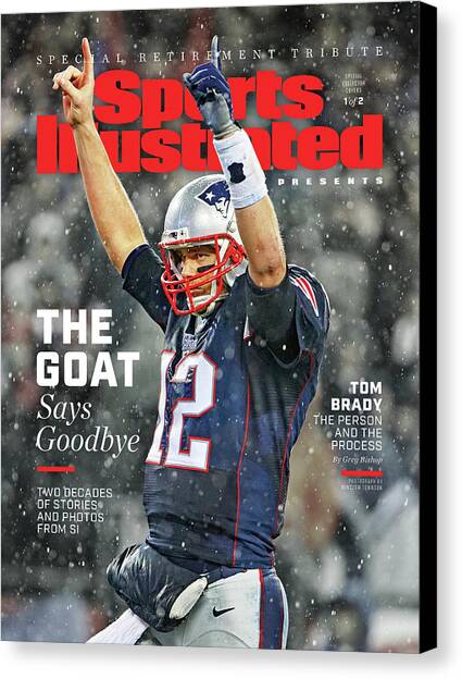 Tom Brady, Retirement Tribute Special Issue Cover Canvas Art Print by Sports Illustrated