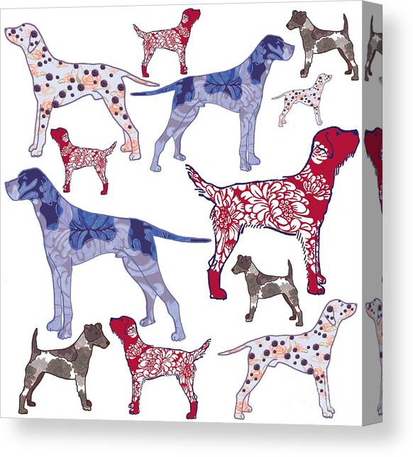 Top dogs Canvas Art Print by Sarah Hough