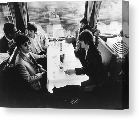 Touring By Train Canvas Art Print by Keystone Features