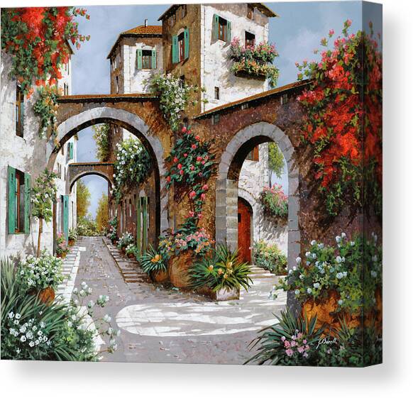 Tre Archi Canvas Art Print by Guido Borelli