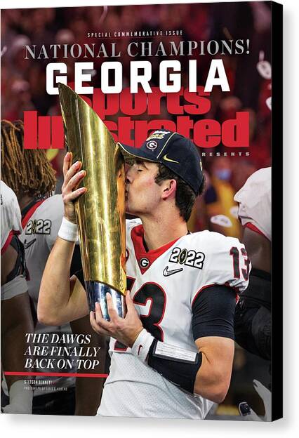 University of Georgia, 2022 NCAA Championship Issue Cover Canvas Art Print by Sports Illustrated