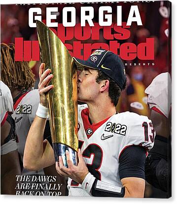University Of Georgia, 2022 Ncaa Championship Issue Cover Canvas Print