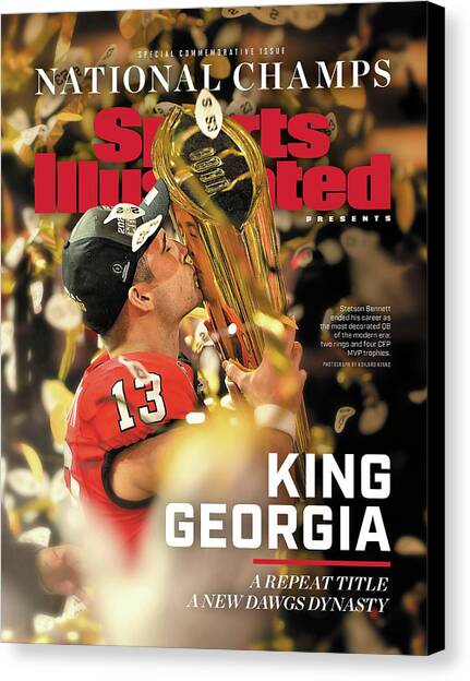 University of Georgia, 2023 NCAA Football Championship Commemorative Issue Cover Canvas Art Print by Sports Illustrated