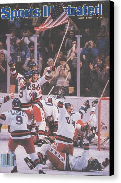 Usa Hockey, 1980 Winter Olympics Sports Illustrated Cover Canvas Art Print by Sports Illustrated