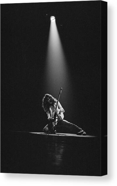 Van Halen Live At The Rainbow Canvas Art Print by Fin Costello