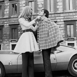 Veruschka And Tomas Milian by Franco Rubartelli