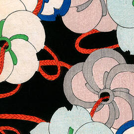 Vintage Japanese illustration of camellias by Japanese School