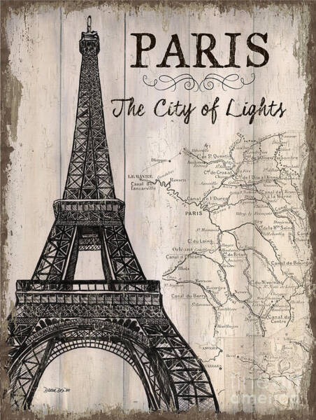 Vintage Travel Poster Paris Art Print