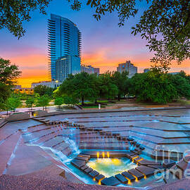 Water Gardens Sunset by Inge Johnsson