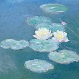 Waterlilies Evening by Claude Monet