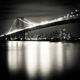 Williamsburg Bridge At Night by Adam Garelick